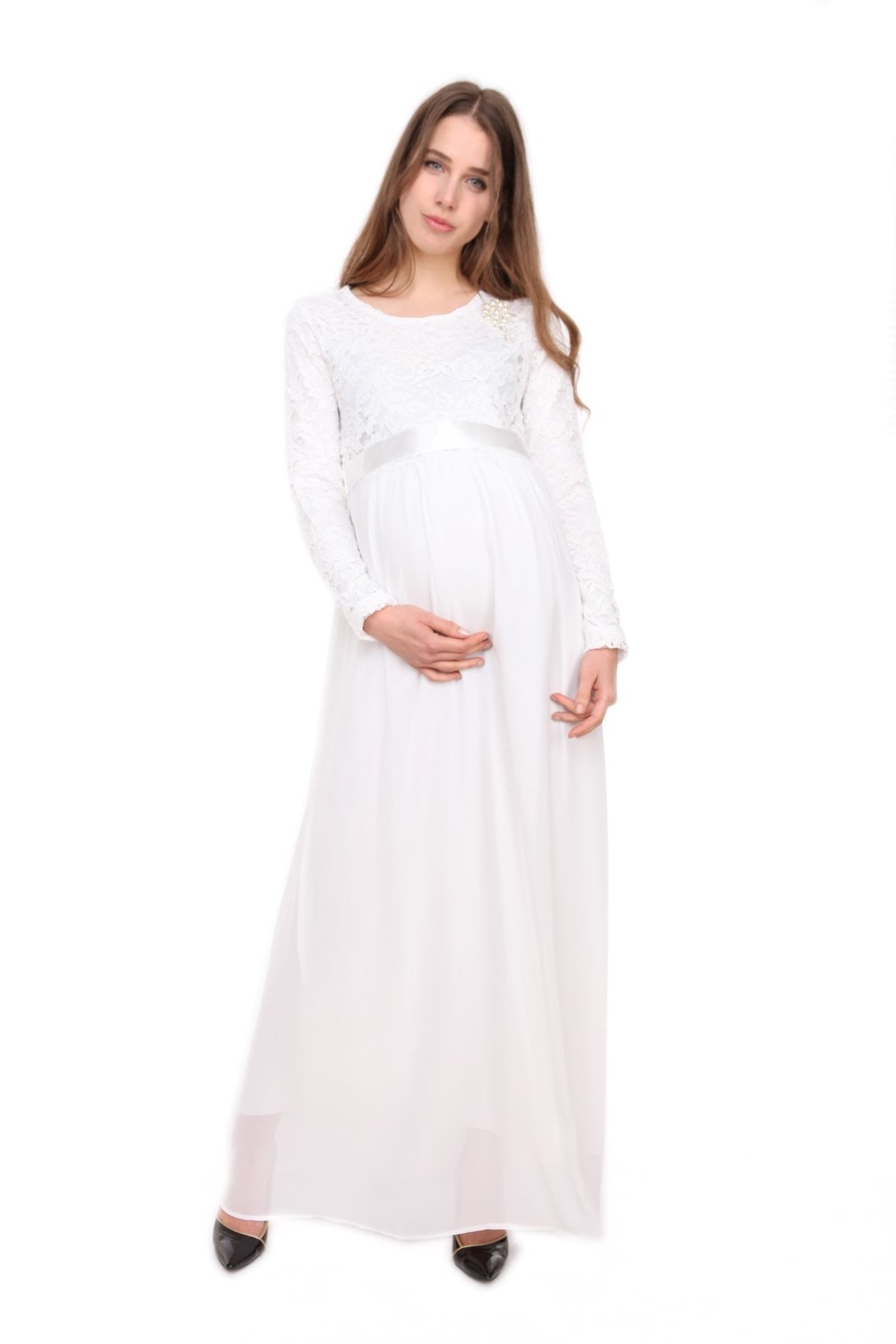 adına bahar karanlık  Büyük Beden Gör-Sin BabyShower Hamile Şifon Dantel Elbise Beyaz en uygun  fiyatlar yüksek Kalite | rotarz.com