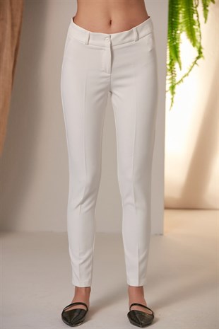 RMG Beyaz Kumaş Pantolon